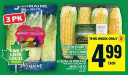 Food Basics Romaine Hearts & Sweet Corn offer