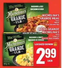 Food Basics MICHELINA’S GRANDE MEAL offer
