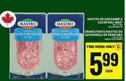 Food Basics MASTRO OR SAN DANIELE SLICED DELI MEAT offer