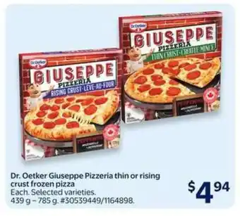 Walmart Dr. Oetker Giuseppe Pizzeria Thin or Rising Crust Frozen Pizza offer