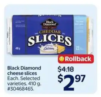 Walmart Black Diamond Cheese Slices offer
