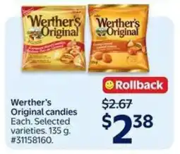 Walmart Werther's Original Candies offer
