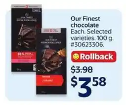 Walmart Our Finest chocolate offer