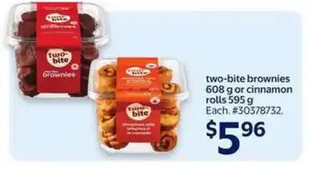 Walmart two-bite Brownies or Cinnamon Rolls offer