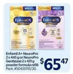 Walmart Enfamil A+ NeuroPro or NeuroPro Gentlease offer
