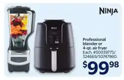 Walmart Ninja Professional Blender or 4-qt. Air Fryer offer