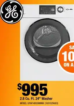 Home Depot 2.8 Cu. Ft. 24 Washer offer