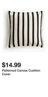 H&M Patterned Canvas Cushion Cover offer