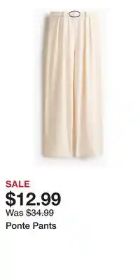 H&M Ponte Pants offer