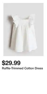 H&M Ruffle-Trimmed Cotton Dress offer
