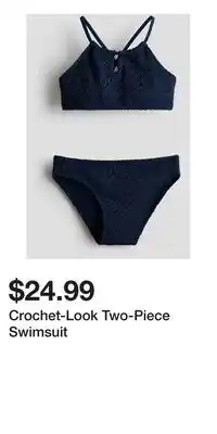 H&M Crochet-Look Two-Piece Swimsuit offer