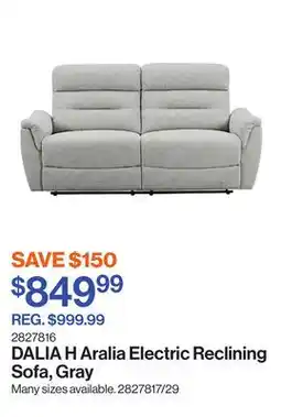 Patrick Morin H Aralia Electric Reclining Sofa, Gray offer