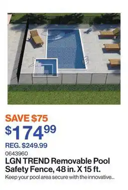 Patrick Morin Removable Pool Safety Fence, 48 in. X 15 ft offer
