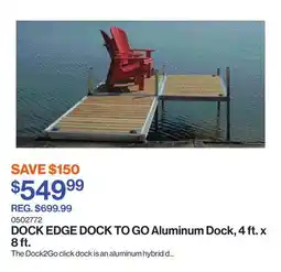 Patrick Morin DOCK TO GO Aluminum Dock, 4 ft. x 8 ft offer