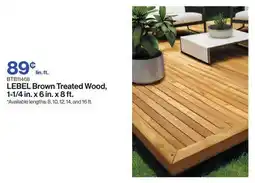 Patrick Morin Brown Treated Wood, 1-1/4 in. x 6 in. x 8 ft offer