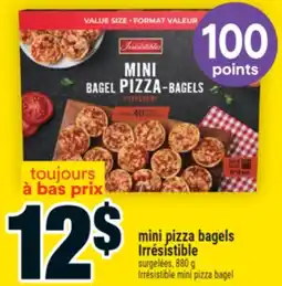 Super C mini pizza bagels Irrésistible | Irrésistible mini pizza bagel offer