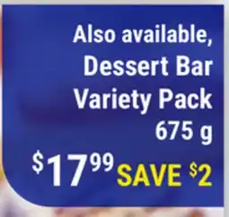 M & M Food Market Dessert Bar Variety Pack offer