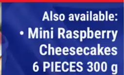 M & M Food Market Mini Raspberry Cheesecakes offer