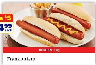 M & M Food Market Frankfurters offer