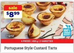 M & M Food Market Portuguese Style Custard Tarts offer