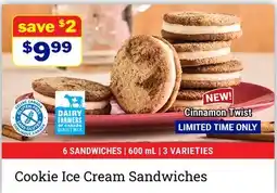M & M Food Market Cookie Ice Cream Sandwiches offer