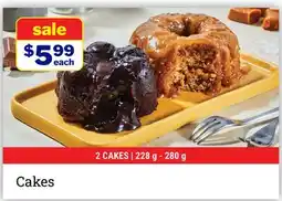 M & M Food Market Cakes offer