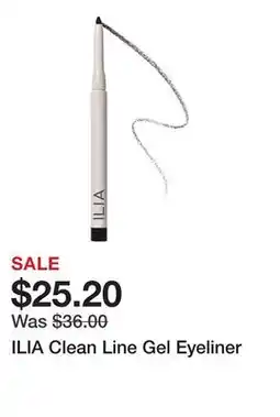 Sephora ILIA Clean Line Gel Eyeliner offer
