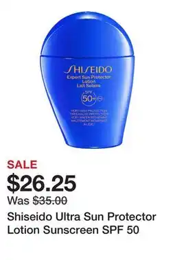 Sephora Shiseido Ultra Sun Protector Lotion Sunscreen SPF 50 offer