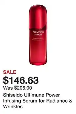 Sephora Shiseido Ultimune Power Infusing Serum for Radiance & Wrinkles offer