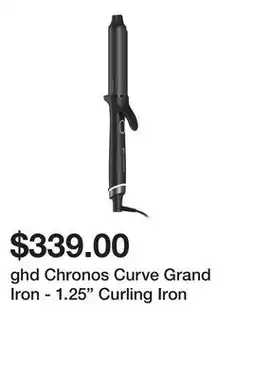 Sephora ghd Chronos Curve Grand Iron - 1.25 Curling Iron offer