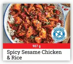 M & M Food Market Spicy Sesame Chicken & Rice offer