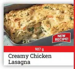 M & M Food Market Creamy Chicken Lasagna offer