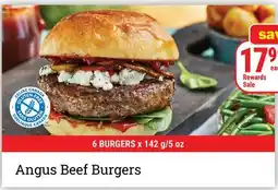 M & M Food Market Angus Beef Burgers offer