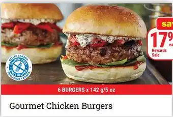 M & M Food Market Gourmet Chicken Burgers offer