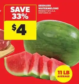 Real Canadian Superstore Seedless Watermelons offer