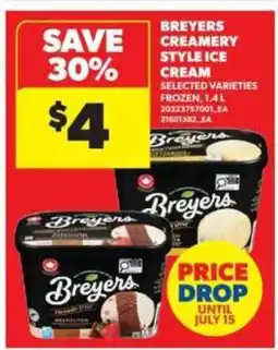 Real Canadian Superstore Breyers Creamery Style Ice Cream offer