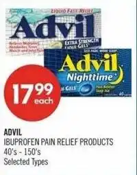 Shoppers Drug Mart Advil ibuprofen pain relief products offer