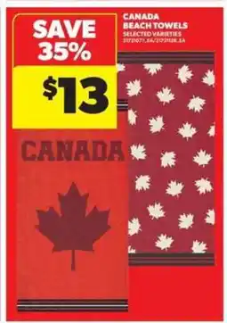 Real Canadian Superstore Canada Beach Towels offer