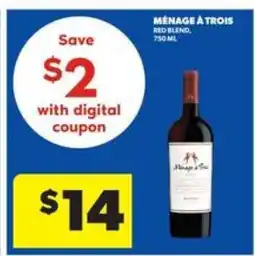 Real Canadian Liquorstore Ménage à Trois Red Blend offer