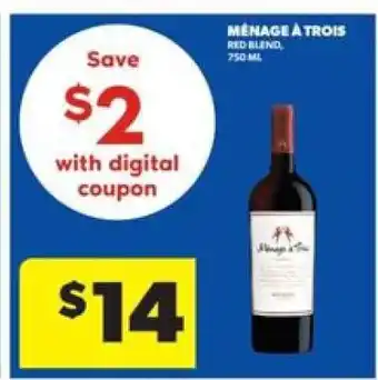 Real Canadian Liquorstore Ménage à Trois Red Blend offer