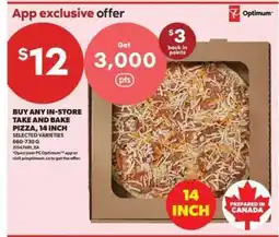 Real Canadian Superstore 14 Inch Take and Bake Pizza offer