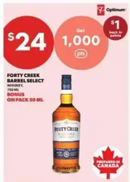 Real Canadian Liquorstore Forty Creek Barrel Select Whiskey offer