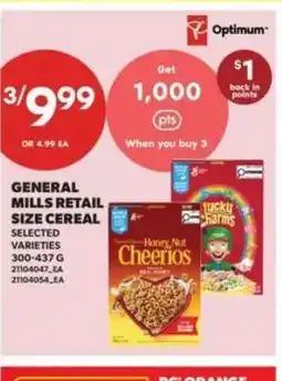 Real Canadian Superstore General Mills Retail-Size Cereal offer