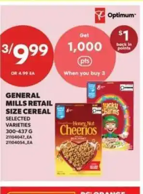 Real Canadian Superstore General Mills Retail-Size Cereal offer