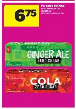 Real Canadian Superstore PC Soft Drinks offer