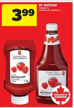 Real Canadian Superstore PC Ketchup offer