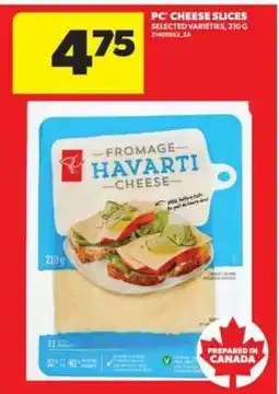 Real Canadian Superstore PC Cheese Slices offer
