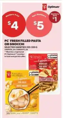 Real Canadian Superstore PC Fresh Filled Pasta or Gnocchi offer