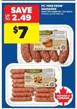 Real Canadian Superstore PC Free From Sausages offer