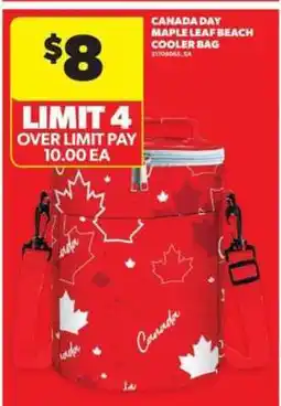 Real Canadian Superstore Canada Day Maple Leaf Beach Cooler Bag offer